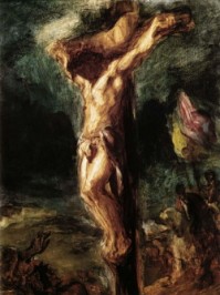 Christ on the Cross (sketch) - Eugène Delacroix